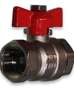 Ball valve 3/4" fm/fm PN25 bar w/t-handle